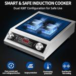 Portable 2200W Induction Cooker with 10 Functions
