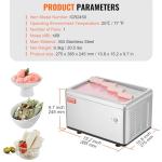 VEVOR 120W Fried Ice Cream Roll Maker Machine