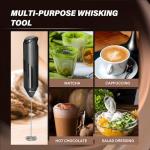 Handheld Electric Milk Frother with Stand