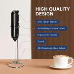 Handheld Electric Milk Frother with Stand