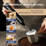 Handheld Electric Milk Frother with Stand