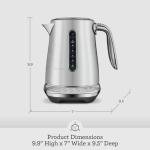 Breville Smart Luxe Kettle, 7 Cup, Stainless Steel
