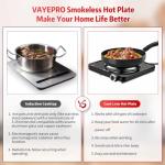 Vayepro 1500W Portable Electric Hot Plate