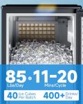Feelfunn 85Lbs/Day Stainless Steel Ice Maker