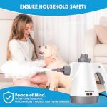 Handheld Steam Cleaner with 13 Tools and Safety Locks
