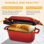 3.6QT Enameled Cast Iron Dutch Oven for Baking