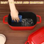 3.6QT Enameled Cast Iron Dutch Oven for Baking