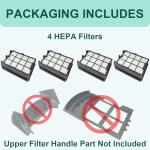 4-Pack Replacement Filter for Hoover Upright Vacuums