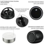 Wiwens 32oz Insulated Thermo Food Jar with Spoon