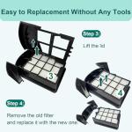 4-Pack Replacement Filter for Hoover Upright Vacuums