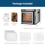 YASHE 9-Tray Stainless Steel Food Dehydrator