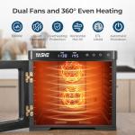 YASHE 9-Tray Stainless Steel Food Dehydrator