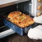 VICRAYS 3-Piece Ceramic Bakeware Set in Blue