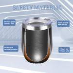 12oz Stainless Steel Insulated Wine Tumblers - 4 Pack