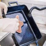 VICRAYS 3-Piece Ceramic Bakeware Set in Blue