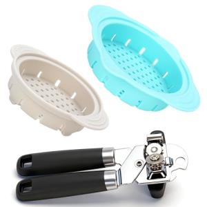 Magnetic Can Opener and Strainer Set