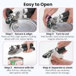 Magnetic Can Opener and Strainer Set