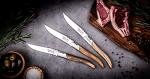 Luxury Olive Wood Steak Knives Set, 6 Pieces