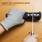 4-in-1 Knife Sharpener and Cut-Resistant Glove