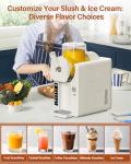 2-in-1 Slush and Ice Cream Maker Machine