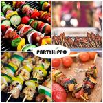 PartyHippo 200-Pack Bamboo Skewers for BBQ & Crafts