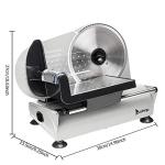 Winado 7.5-Inch Electric Meat Slicer - Stainless Steel