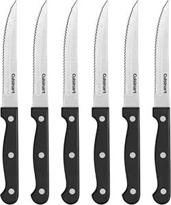 Cuisinart 6-Piece Stainless Steel Steak Knife Set