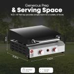 GasOne 2 Burner Flat Top Propane Grill
