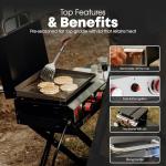 GasOne 2 Burner Flat Top Propane Grill