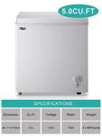 WANAI 5.0 Cu Ft Compact Chest Freezer