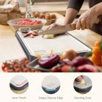 Double-Sided Stainless Steel Cutting Board, 16"×11