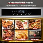 30" Self-Cleaning Electric Wall Oven, 8 Functions