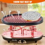 Electric Fondue Pot Set with Raclette Grill