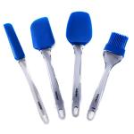 Norpro Blue Silicone Jar and Icing Spatula