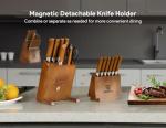 15-Piece Damascus Knife Set with Magnetic Block