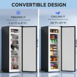 BANGSON 7.0 Cu.ft Convertible Upright Freezer