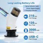OTraki 11-in-1 Cordless Electric Spin Scrubber