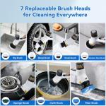 OTraki 11-in-1 Cordless Electric Spin Scrubber