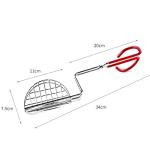 Taco Shell Tongs with Rubber Handle, 13 Inches