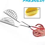 Taco Shell Tongs with Rubber Handle, 13 Inches