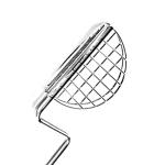 Taco Shell Tongs with Rubber Handle, 13 Inches