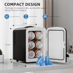 Electactic Compact Mini Fridge - 4L Portable Cooler
