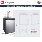 Kegco 24" Dual Tap Stainless Steel Kegerator