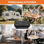 Saitravexia 1200W Portable Induction Cooktop Burner