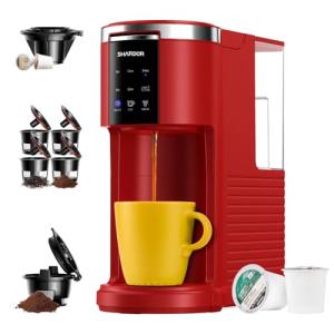 Shardor 3-in-1 K Cup Coffee Maker, Compact Design