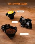 Shardor 3-in-1 K Cup Coffee Maker, Compact Design