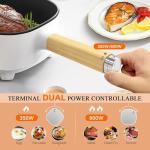 Audecook 2L Electric Hot Pot and Frying Pan