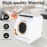 Portable Countertop Mini Dishwasher with Air-Dry Function