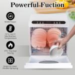 Portable Countertop Mini Dishwasher with Air-Dry Function