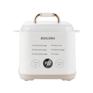 BOILORA 6-in-1 Smart Egg Cooker with Timer